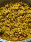 Arroz con carne para "señoritos"