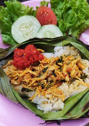 Foto resep Nasi Bakar/ Nasi Bakar Ayam Kemangi Masak Magicom