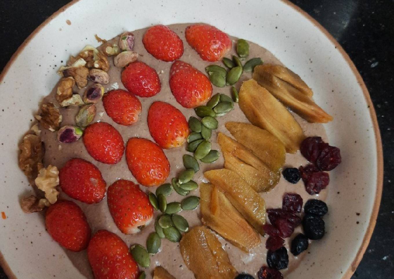 Oats Banana Smoothie bowl