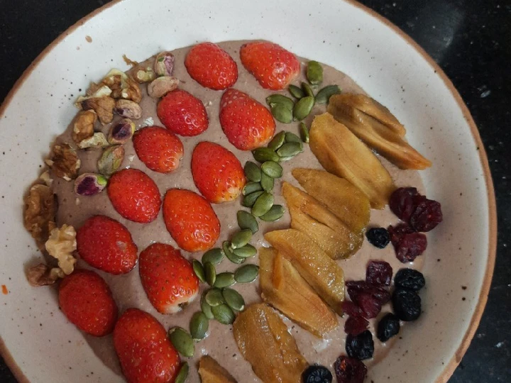 Recipe Oats Banana Smoothie bowl which Delicious