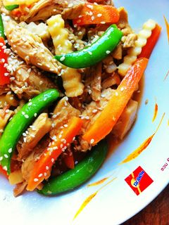 รูปของ ไก่ผัดยอดมะพร้าว