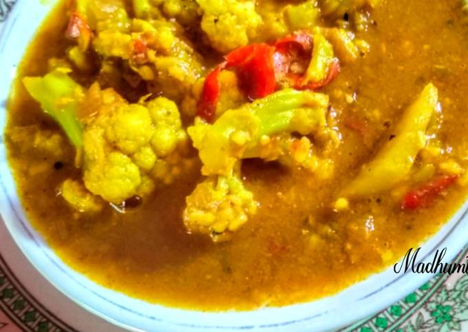 Cauliflower Dal Masala