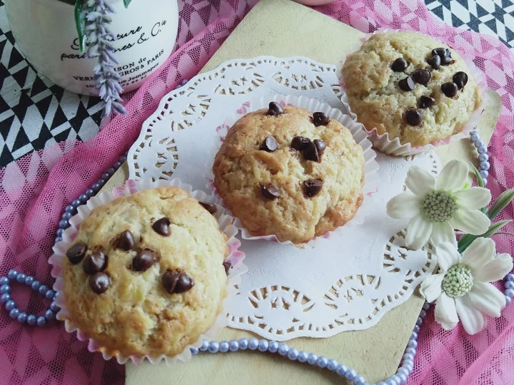 Langkah Gampang Membikin Resep  Eggless muffin banana yang Bikin Ngiler, Lezat Sekali