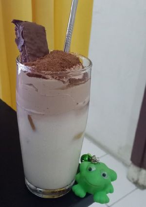 Foto resep Es Dalgona milo