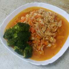 A picture of Rica Rica Ayam Suwir.