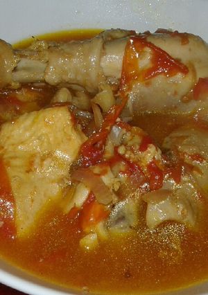 A picture of Simple chicken stew.