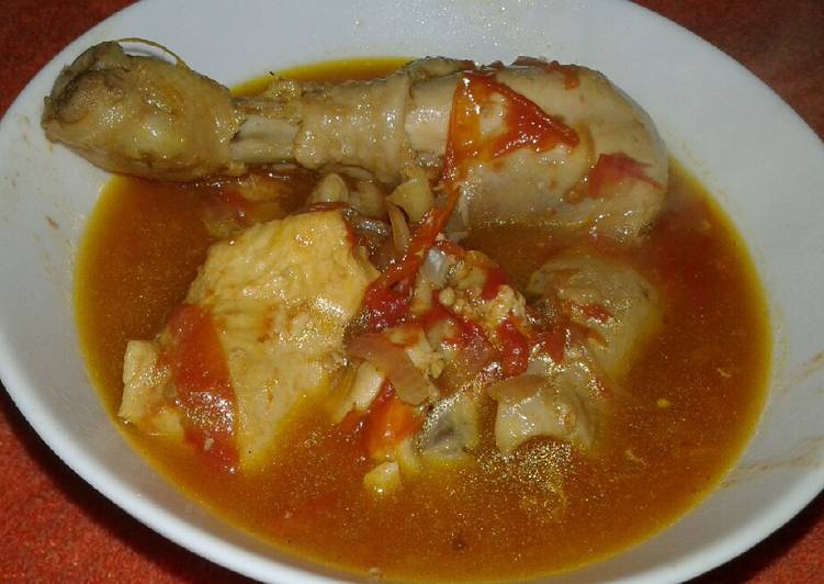 Guide to Make Simple chicken stew in 25 Minutes for Young Wife