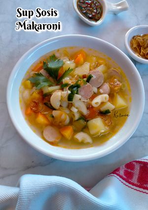 Foto resep Sup Sosis Makaroni