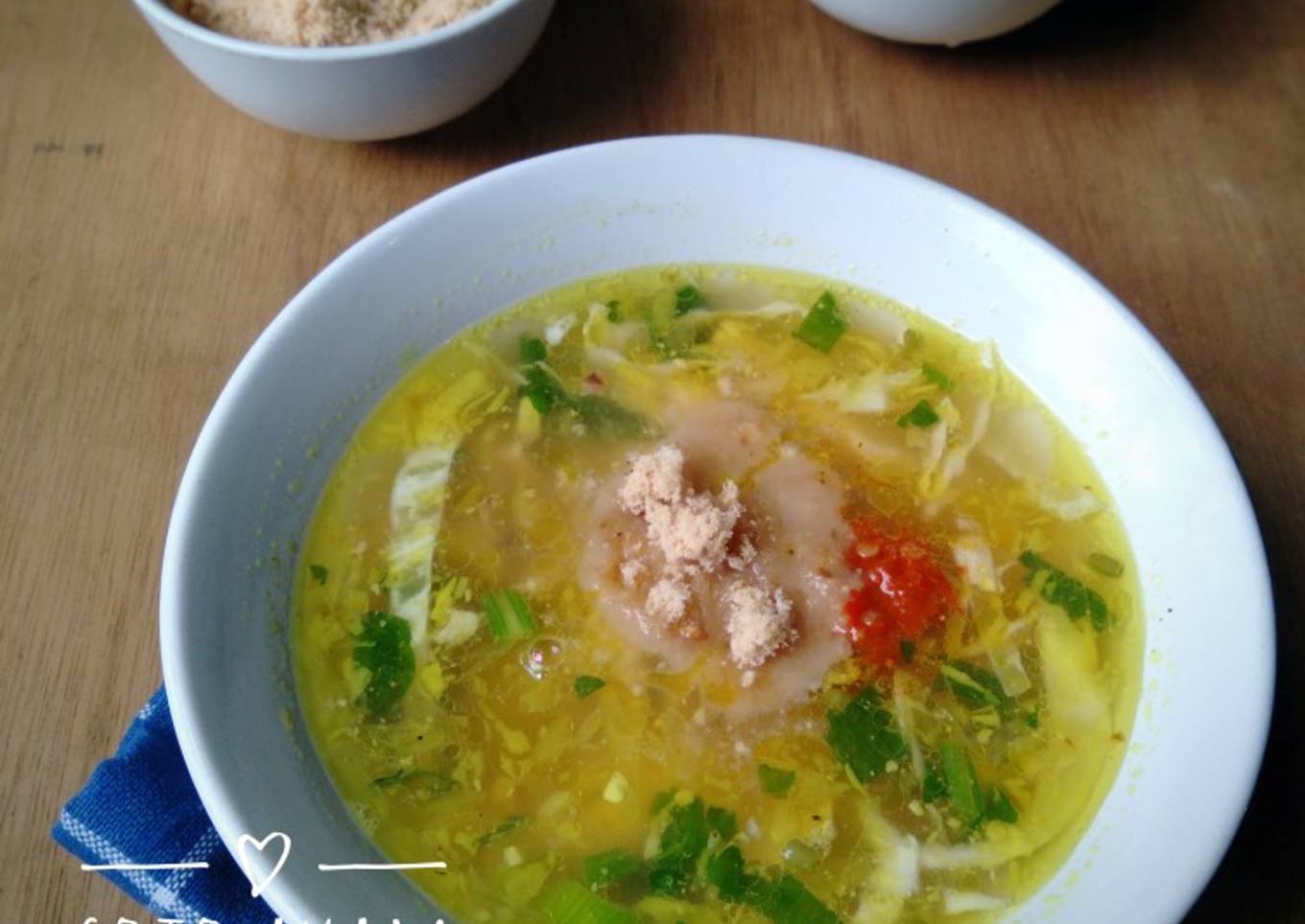 Soto Ayam Lamongan (dari ayam goreng)