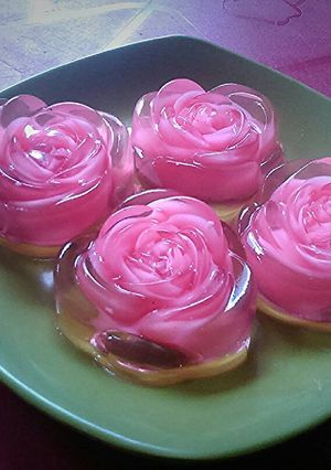 Foto resep Puding kaca mawar