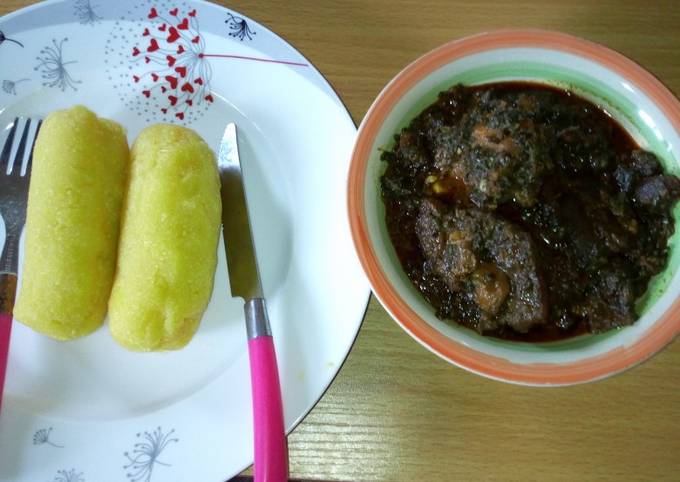 How to Make Speedy Eba and afang soup