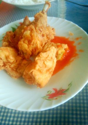 Foto resep Ayam kampung masak ala KFC..
