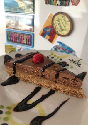 O poză a rețetei Cheesecake cu ciocolată 🍫.