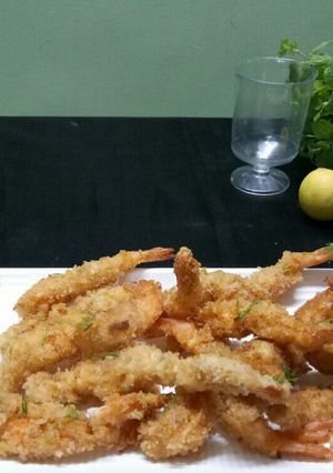 A picture of Japanese Tempura prawns.