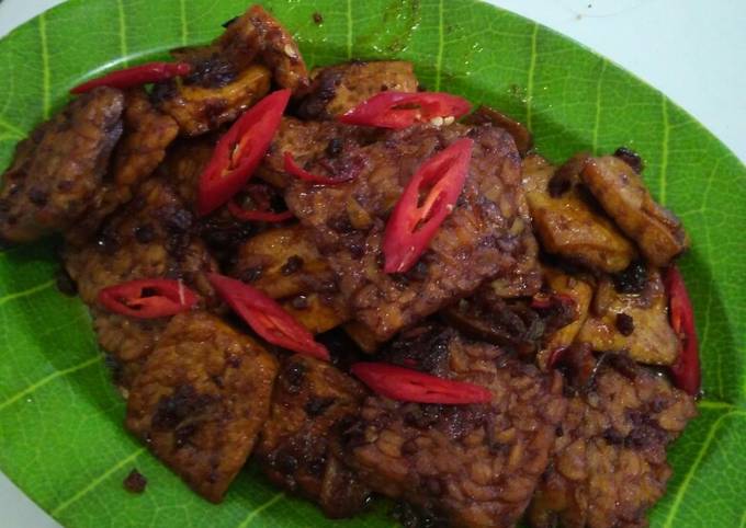 Resep Tempe dan tahu bumbu kecap jahe yang Lezat