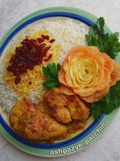 عکسی از دستور مرغ کاراملی بدون آب 🌸