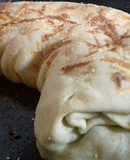 Strudel de champignones y cebolla caramelizada