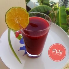 A picture of Beetroot Juice!.