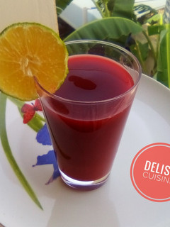 A picture of Beetroot Juice!.
