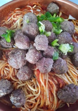 A picture of Homade Italian spaghetti.