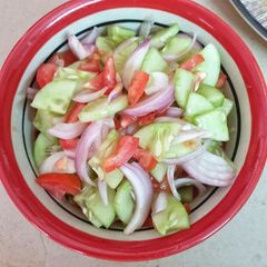 A picture of Kachumber Salad.