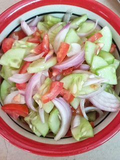 A picture of Kachumber Salad.