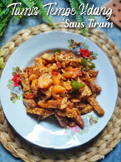 Foto resep Tumis Tempe Udang Saus Tiram