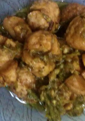 Foto resep Bakso masak sambal hijau