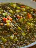 Lentejas con picadillo de verduras