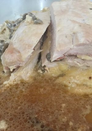 Una foto de Pechuga de pavo rellena de champiñones 🍄