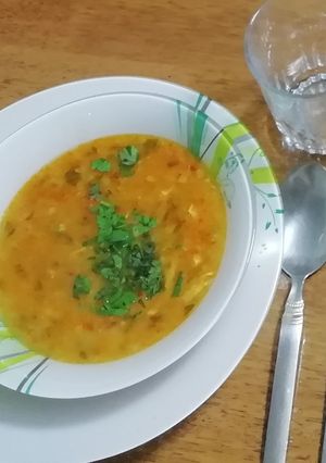 صورة لوصفة شوربة الشوفان والخضر