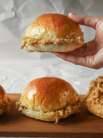 Recipe Meat Floss Bun [Tangzhong Method] the Delicious Tasty