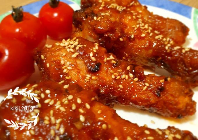 Ayam Tepung Bumbu Manis (Sweet Buffalo Chicken) 🐔