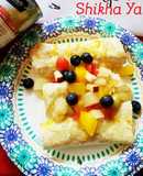 Tropical Fruit Enchilada wrapped in Mango Coconut Chutney & Pineapple glaze