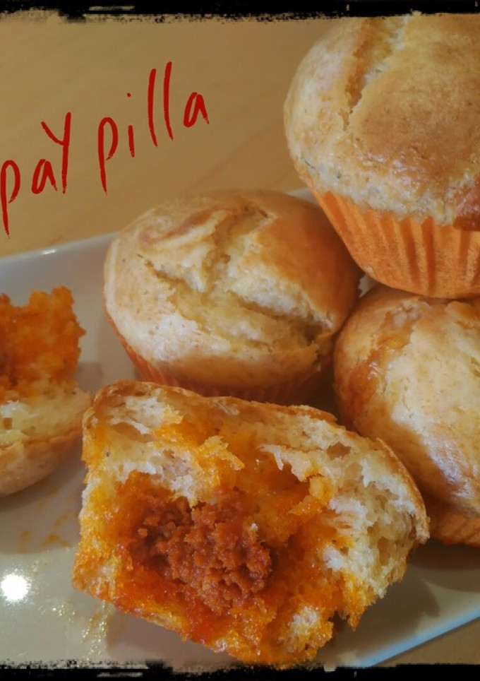 Una foto de Magdalenas de sobrasada y queso