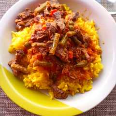 A picture of Arroz con Cúrcuma a la Cayena.