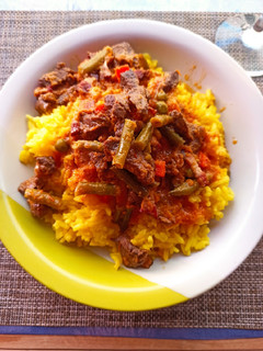 Una foto de Arroz con Cúrcuma a la Cayena