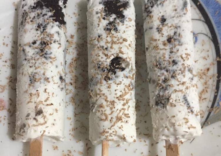 Steps to Prepare Quick Oreo icecream sticks