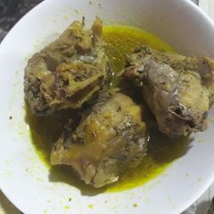 A picture of Chicken peppersoup.