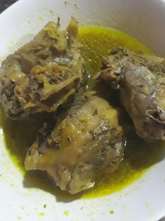 A picture of Chicken peppersoup.