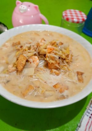 Foto resep Sawi Putih-Tahu-Toge kuah Santan