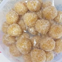 Coconut balls Ganesh prasad A picture of Coconut balls Ganesh prasad.