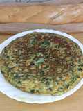 Tortilla de Espinacas y Cebolla