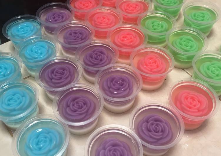 Resep Puding Mawar Kaca | Langkah Membuat Puding Mawar Kaca Yang Bisa Manjain Lidah