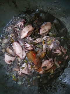 Foto resep Cumi Cumi Masak Hitam Pedas