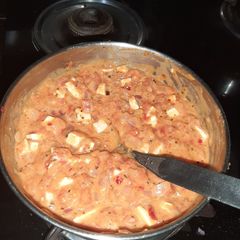 Pizza sauce with paneer(jain) A picture of Pizza sauce with paneer(jain).