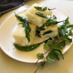 A picture of Sama ke chawal ka dhokla.