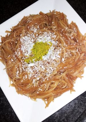 صورة لوصفة شعيرية بالحلو 😋⁦❤️⁩