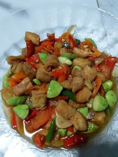 Foto resep Tumis cucut asin pete