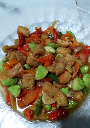 Foto resep Tumis cucut asin pete